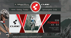 Desktop Screenshot of cube-bikes.cz