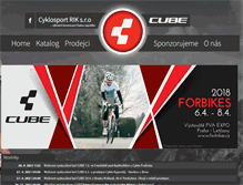 Tablet Screenshot of cube-bikes.cz